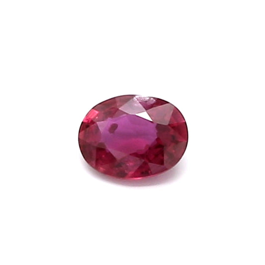 0.20ct Oval Ruby, Heated, Thailand - 4.36 x 3.38 x 1.69mm