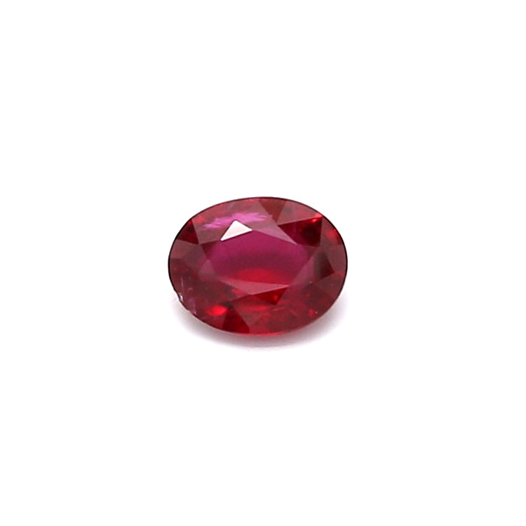 0.26ct Oval Ruby, Heated, Thailand - 4.53 x 3.58 x 1.87mm