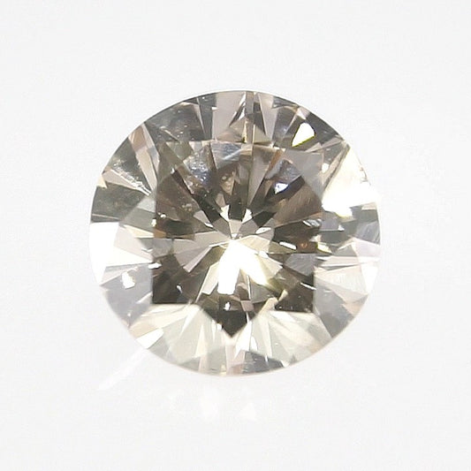 0.30ct Fancy Light Brown, Round Diamond, SI1 - 4.18 - 4.26 x 2.62mm