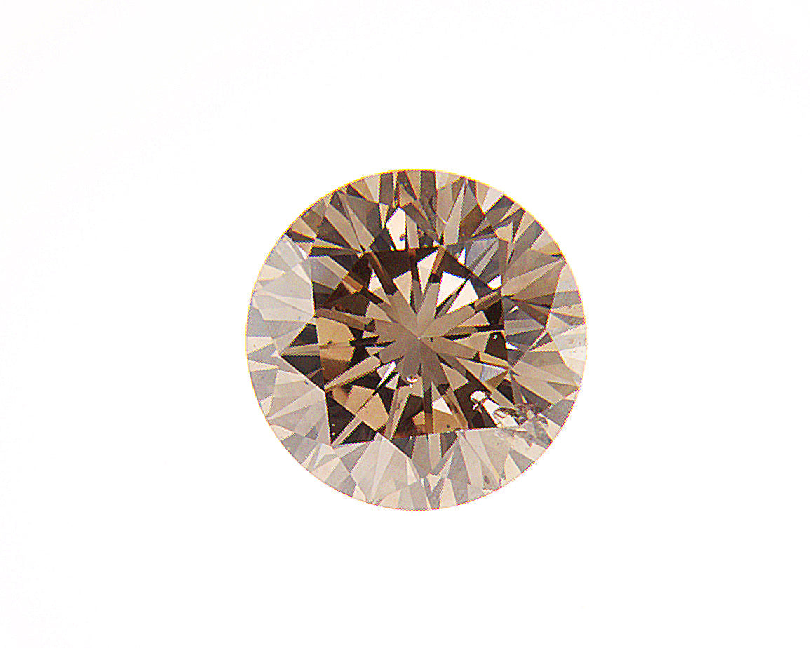 0.42ct Fancy Brown, Round Diamond, SI2 - 4.76 - 4.78 x 3.02mm