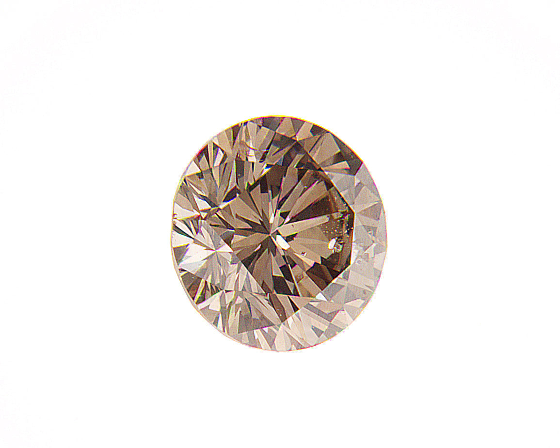 0.42ct Fancy Brown, Round Diamond, SI2 - 4.76 - 4.78 x 3.02mm