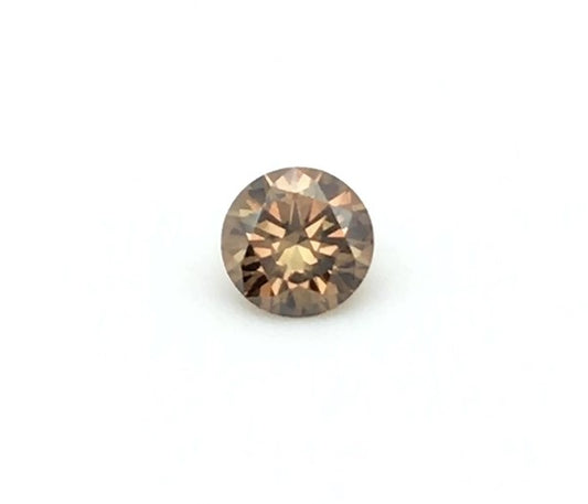 0.60ct Fancy Deep Brown, Round Diamond, SI1 - 5.54 - 5.59 x 3.23mm