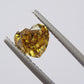 1.04ct Fancy Deep Brownish Greenish Yellow, Heart Shape Diamond, VS2 - 6.41 x 6.92 x 3.53mm