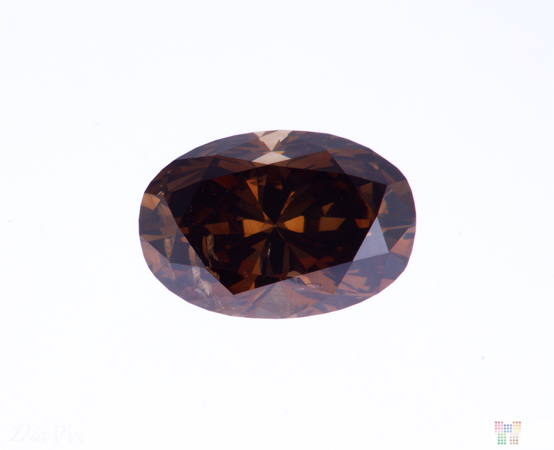 1.38ct Fancy Dark Brown, Oval Diamond, SI2 - 8.34 x 5.70 x 4.17mm