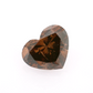 1.41ct Fancy Dark Orangy Brown, Heart Shape Diamond, SI2 - 6.57 x 7.97 x 4.47mm