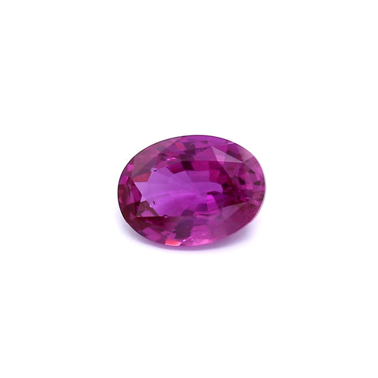 1.70ct Purplish Pink, Oval Sapphire, Heated, Sri Lanka - 8.58 x 6.35 x 3.67mm