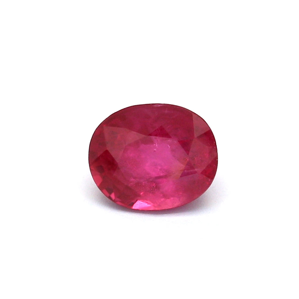 1.74ct Oval Ruby, H(b), Madagascar - 7.55 x 6.37 x 4.31mm