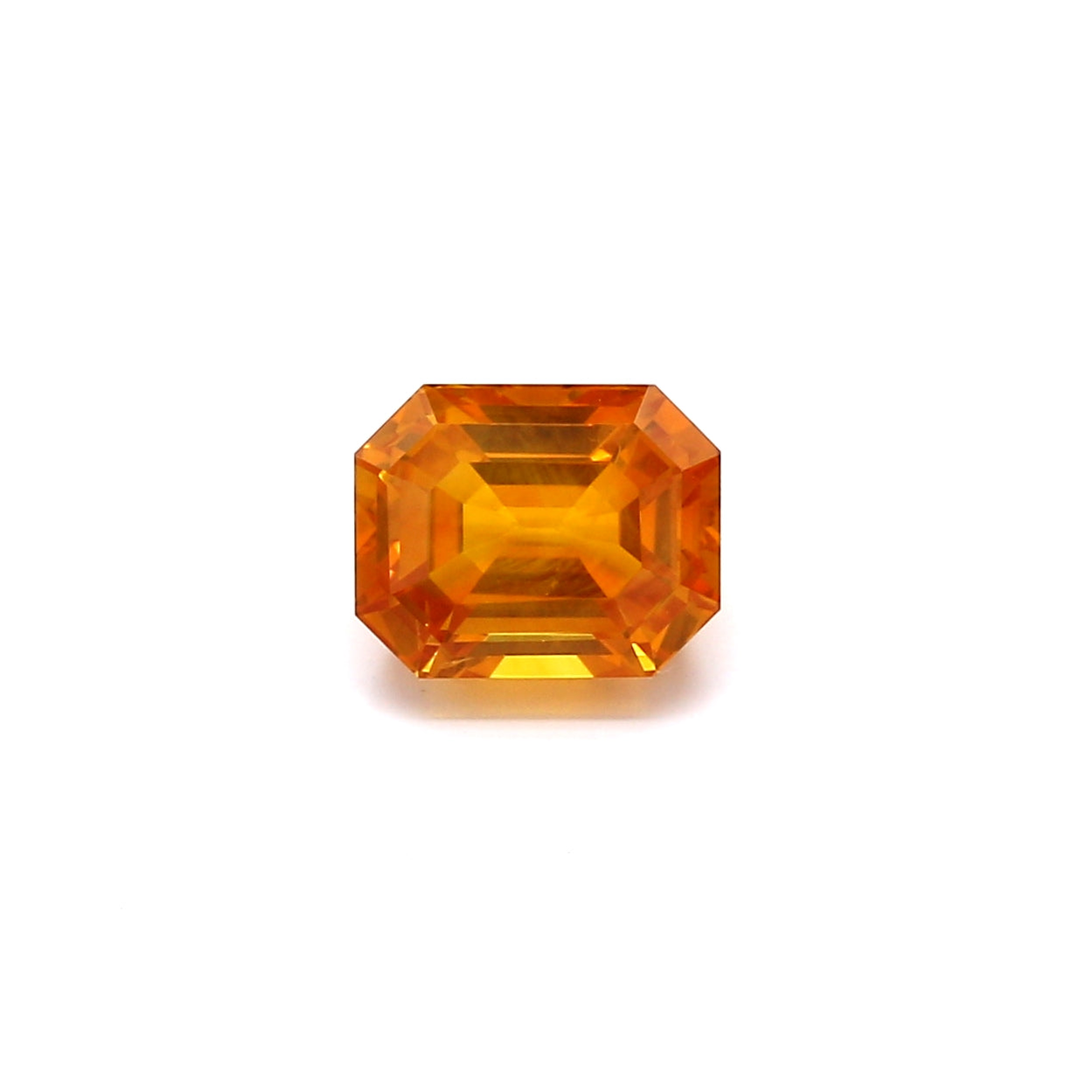 2.03ct Orangy Yellow, Octagon Sapphire, Heated, Sri Lanka - 7.29 x 5.85 x 4.48mm