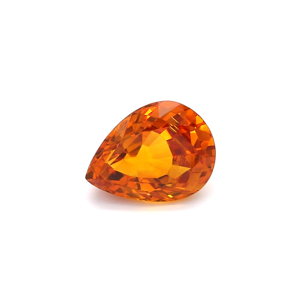 2.18ct Yellowish Orange, Pear Shape Sapphire, Heated, Sri Lanka - 9.19 x 7.06 x 4.34mm