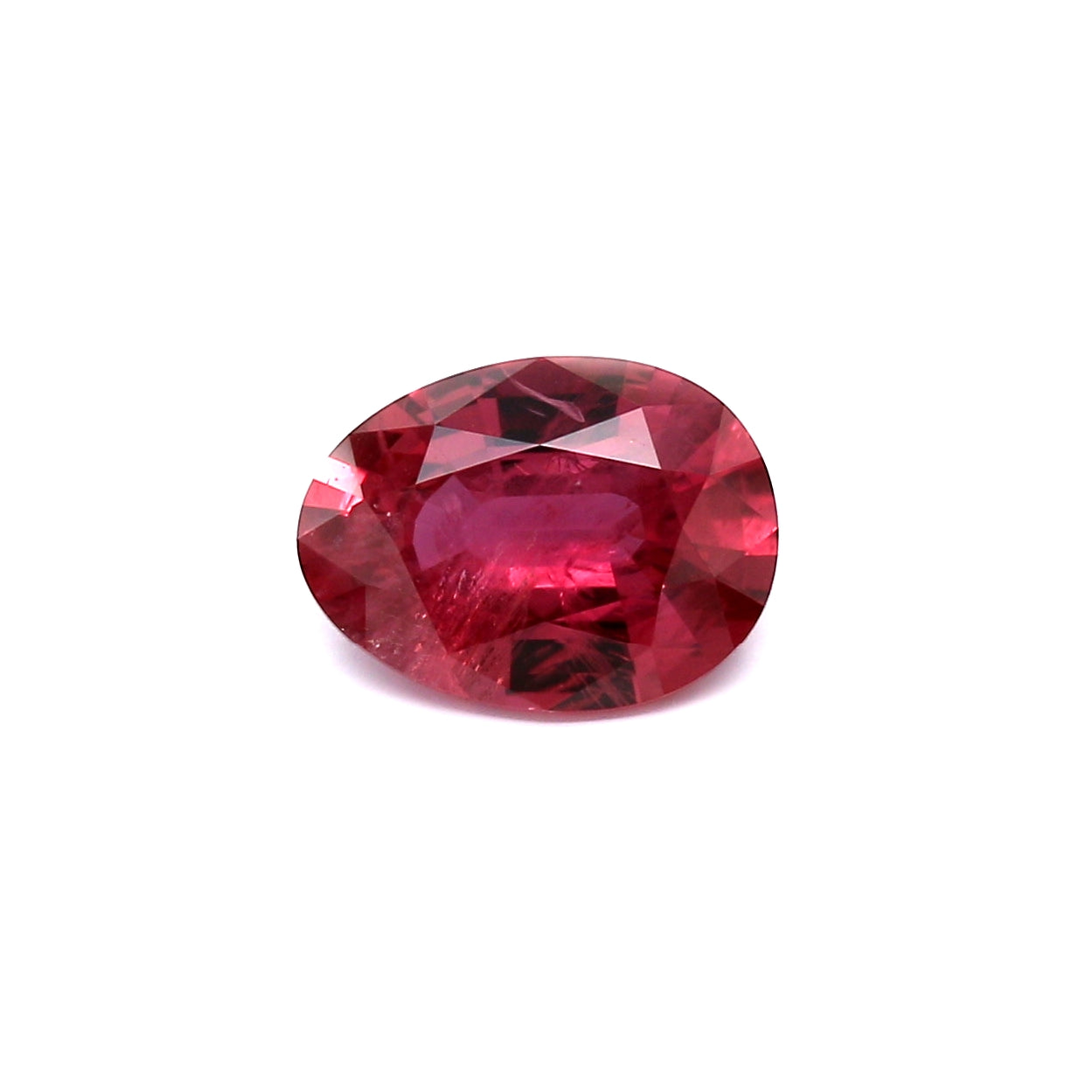 2.19ct Purplish Red, Egg Shape Ruby, H(a), Thailand - 9.60 x 7.16 x 3.85mm