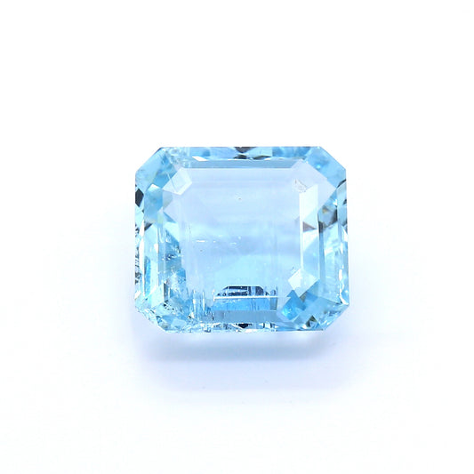 4.63ct Octagon Aquamarine, No Treatment - 10.95 x 10.25 x 5.37mm