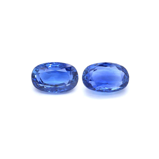 4.72ct Oval Sapphire Pair, No Heat, Sri Lanka - 9.00 x 5.95mm