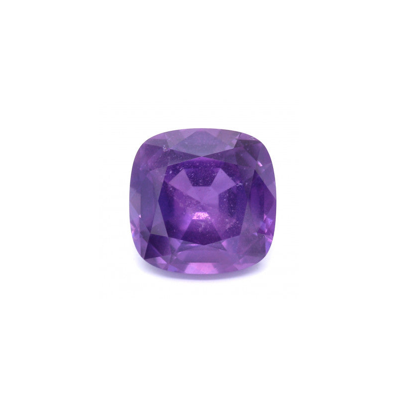 7.03ct Purple, Cushion Sapphire, No Heat, Madagascar - 11.07 x 11.01 x 6.61mm