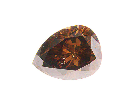 1.56ct Fancy Dark Brown, Pear Shape Diamond, SI1 - 8.32 x 6.29 x 4.41mm