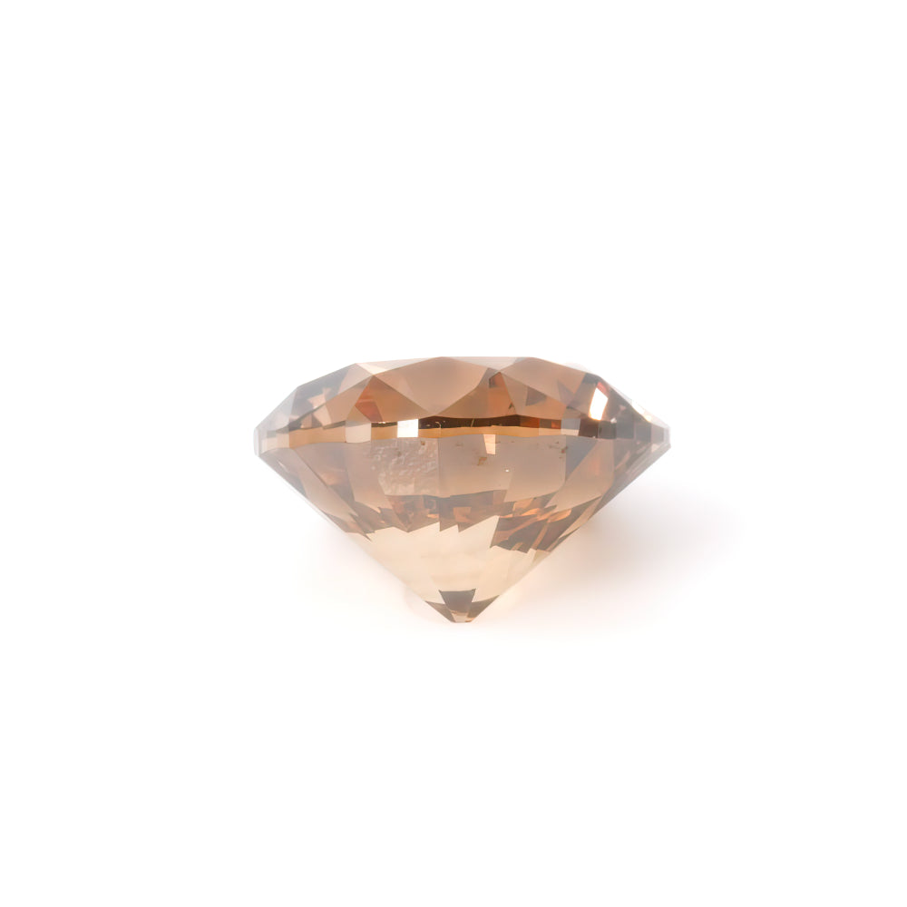 1.23ct Orangy Brown, Round Diamond, SI - 6.63 - 6.72 x 4.17mm