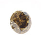 1.25ct Fancy Deep Yellowish Brown, Round Diamond, I1 - 6.64 - 6.78 x 4.37mm