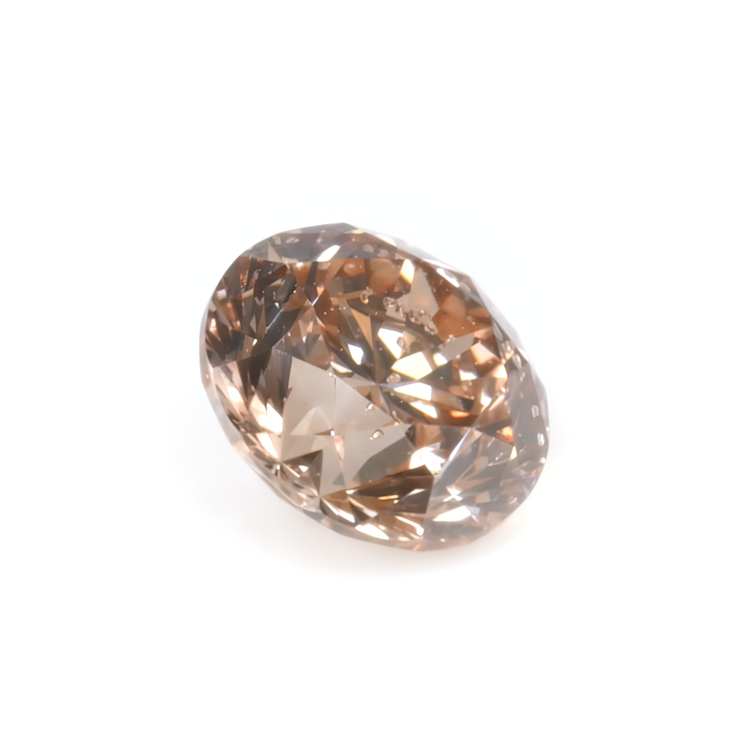 0.50ct Fancy Brown-Pink, Round Diamond - 4.86 - 4.91 x 3.25mm