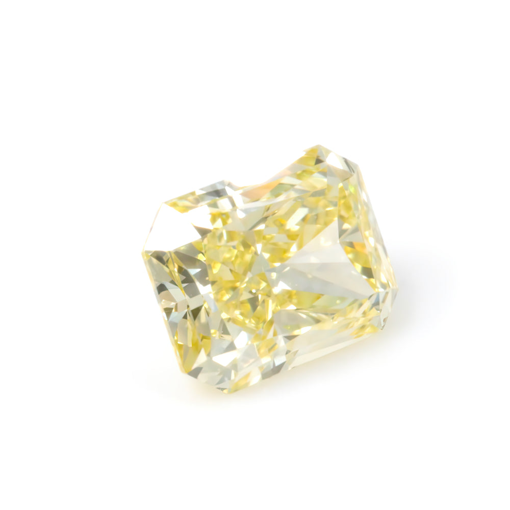 0.65ct Fancy Yellow, Radiant Diamond, VVS1 - 5.26 x 4.18 x 3.25mm