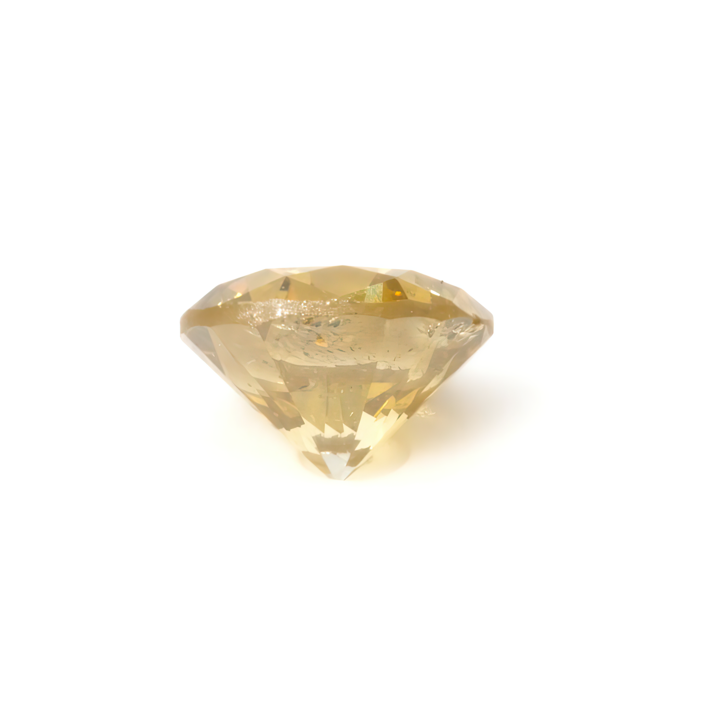 0.68ct Fancy Deep Yellow, Round Diamond - 5.45 - 5.50 x 3.59mm