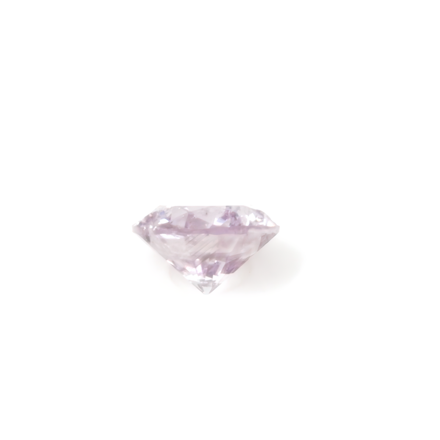 0.16ct Fancy Light Purplish Pink, Round Diamond - 3.46 - 3.48 x 2.12mm