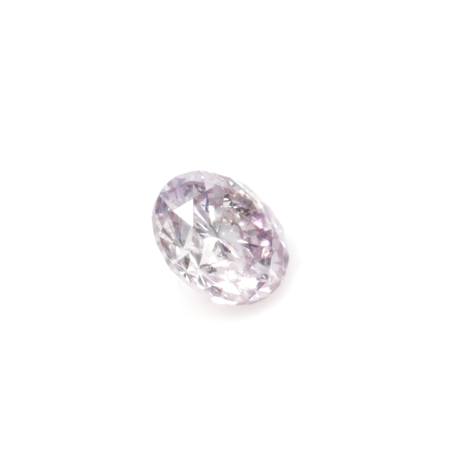 0.16ct Fancy Light Purplish Pink, Round Diamond - 3.46 - 3.48 x 2.12mm