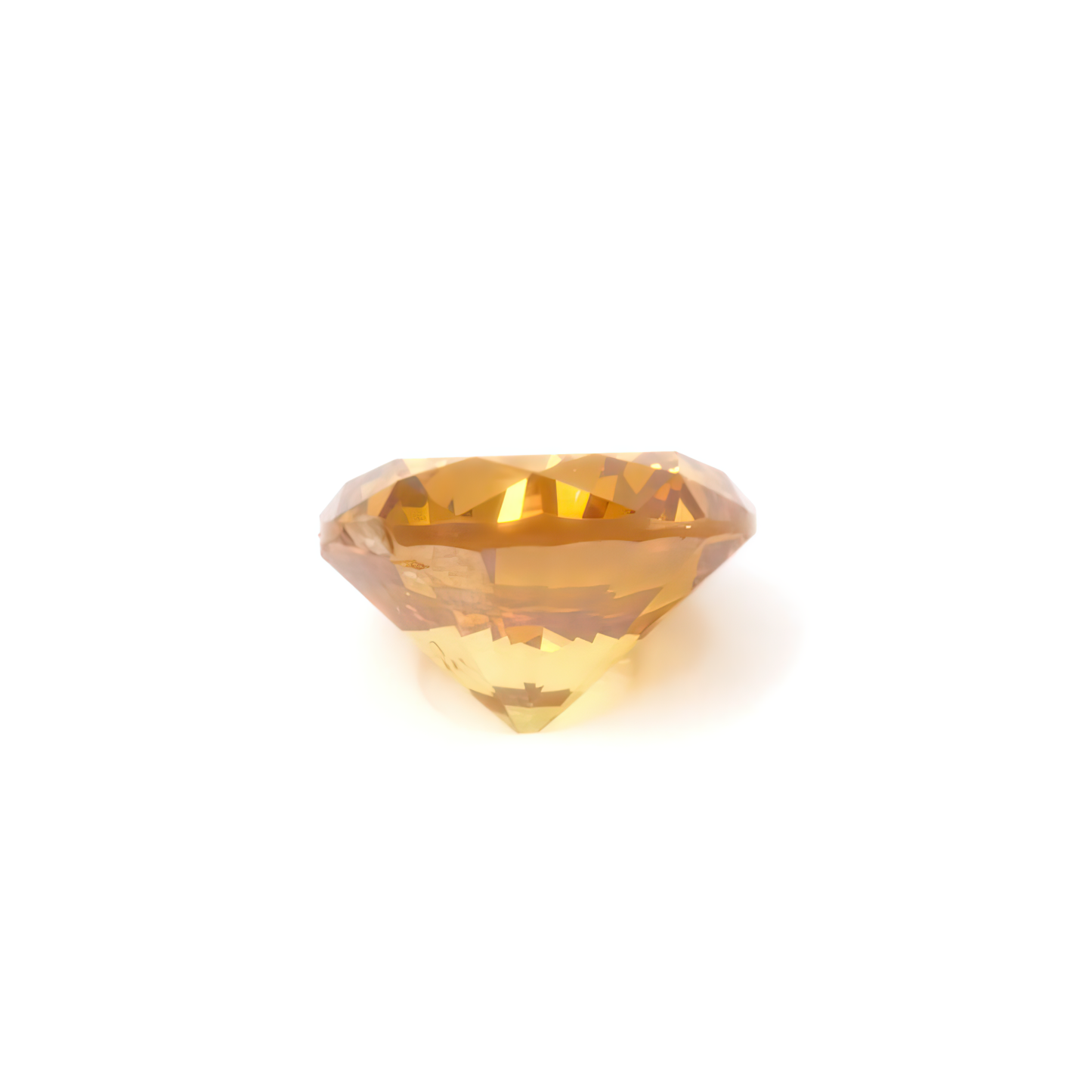 0.23ct Fancy Deep Yellow-Orange, Round Diamond - 3.79 - 3.83 x 2.48mm