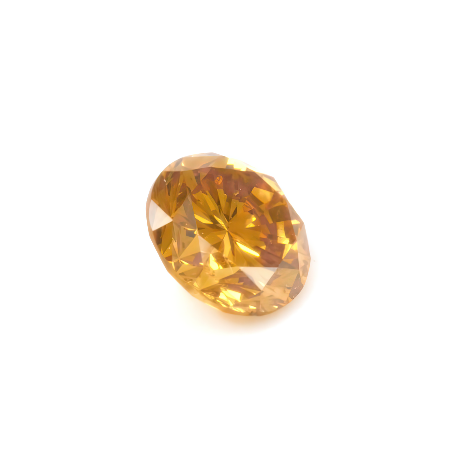 0.23ct Fancy Deep Yellow-Orange, Round Diamond - 3.79 - 3.83 x 2.48mm