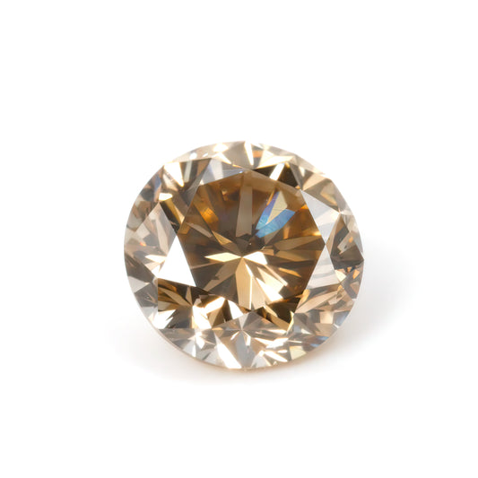 2.47ct Fancy Light Yellowish Brown, Round Diamond, VS2 - 8.14 - 8.23 x 5.62mm