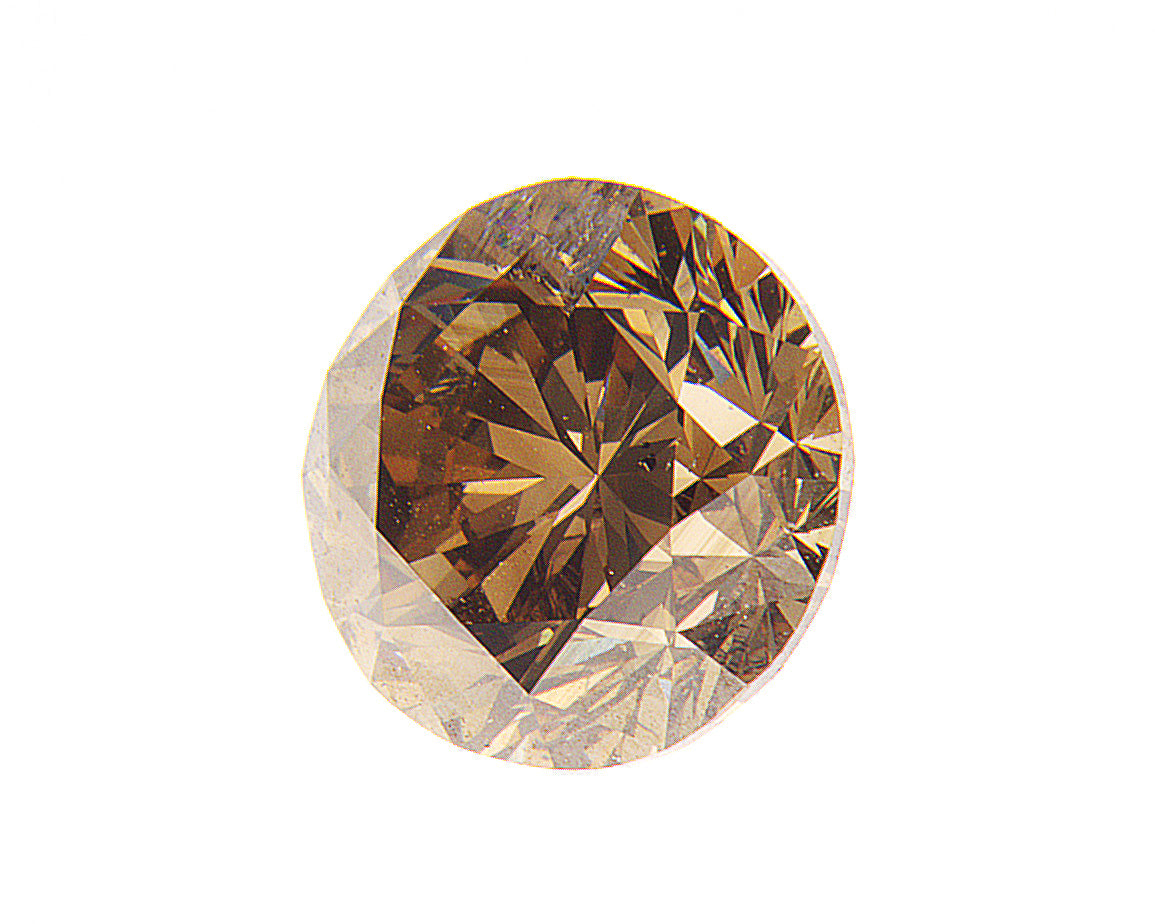 1.84ct Fancy Deep Brown, Round Diamond, I1 - 7.35 - 7.52 x 5.03mm