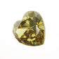 1.04ct Fancy Deep Brownish Greenish Yellow, Heart Shape Diamond, VS2 - 6.41 x 6.92 x 3.53mm