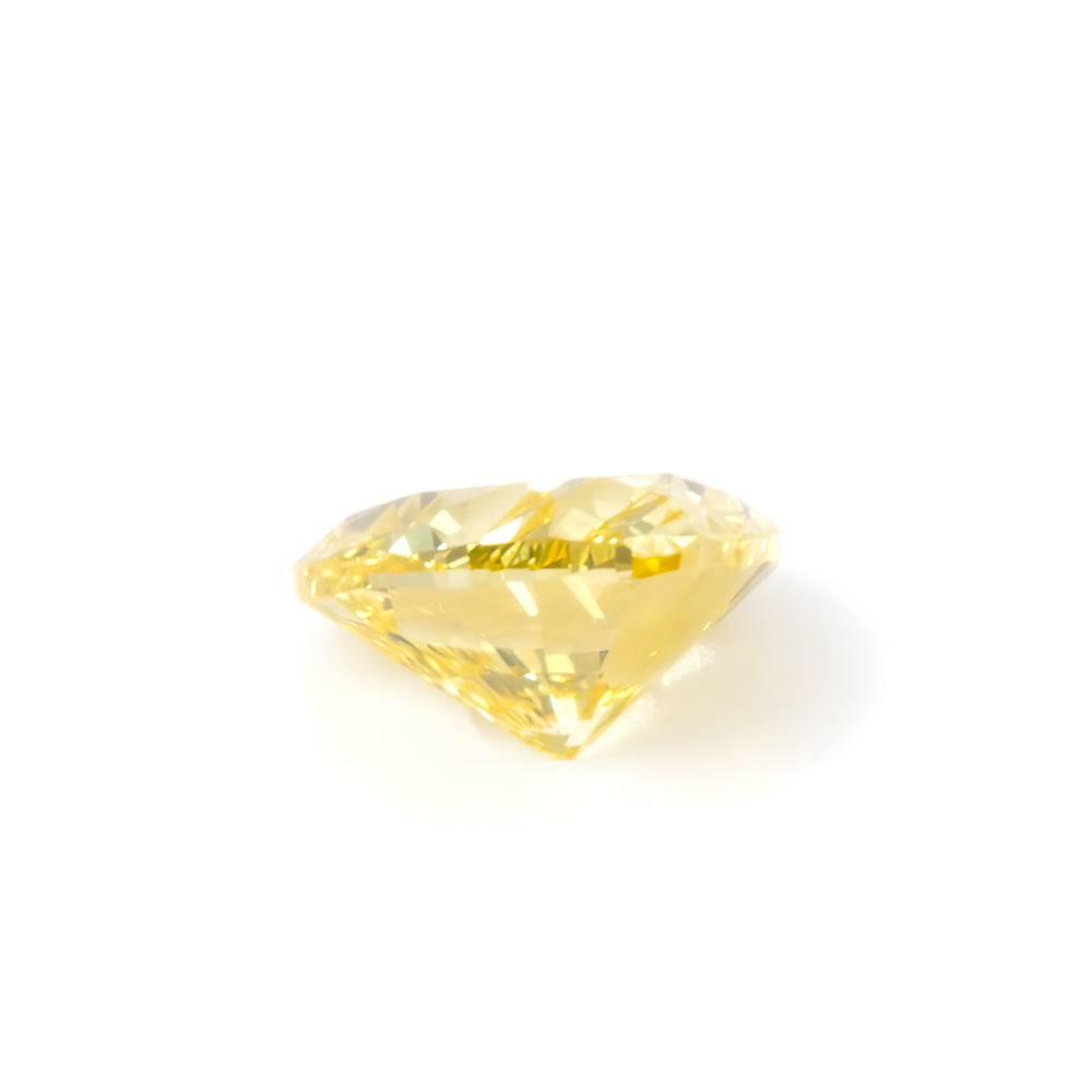 0.50ct Fancy Vivid Yellow, Heart Shape Diamond, SI2 - 5.07 x 5.70 x 2.88mm