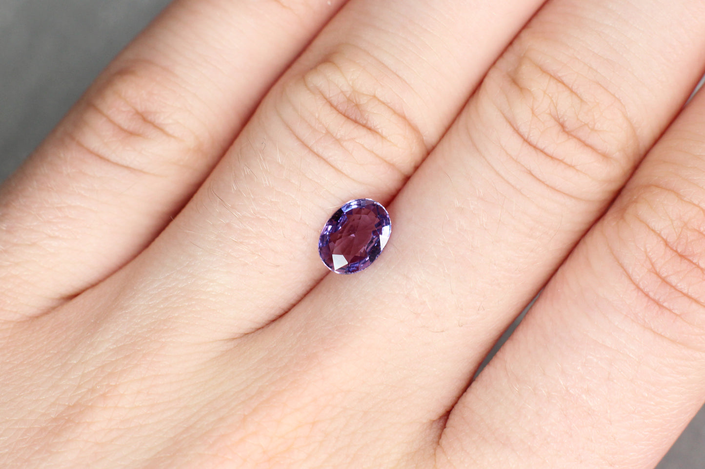 1.19ct Purple, Oval Sapphire, No Heat, Madagascar - 7.87 x 5.93 x 2.85mm