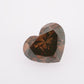 1.41ct Fancy Dark Orangy Brown, Heart Shape Diamond, SI2 - 6.57 x 7.97 x 4.47mm