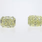 1.03ct Fancy Intense Yellow, Emerald Cut Diamond Pair, SI1/SI2 - 4.9 x 3.8mm