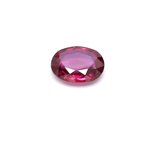 0.19ct Purplish Red, Oval Ruby, Heated, Thailand - 4.38 x 3.44 x 1.35mm