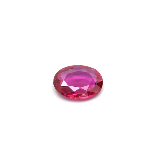 0.20ct Pinkish Red, Oval Ruby, Heated, Madagascar - 4.47 x 3.50 x 1.32mm