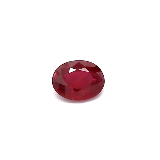 0.21ct Oval Ruby, H(b), Thailand - 4.38 x 3.37 x 1.76mm