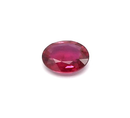 0.21ct Purplish Red, Oval Ruby, H(a), Thailand - 4.28 x 3.44 x 1.50mm