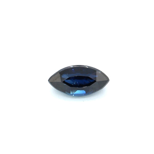 0.24ct Blue Marquise Sapphire, No Heat, Basaltic - 5.00 x 2.60 x 2.31mm