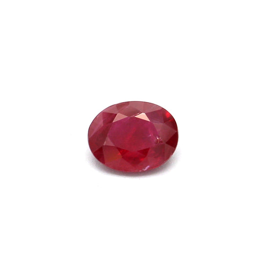 0.25ct Oval Ruby, H(b), Thailand - 4.43 x 3.49 x 1.87mm