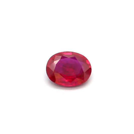 0.26ct Oval Ruby, Heated, Thailand - 4.49 x 3.56 x 1.71mm