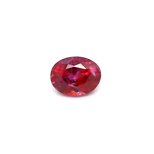 0.28ct Oval Ruby, Heated, Thailand - 4.34 x 3.38 x 2.46mm