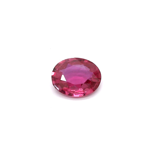 0.30ct Pinkish Red, Oval Ruby, Heated, Thailand - 4.91 x 3.99 x 1.76mm