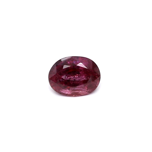 0.32ct Purplish Red, Oval Ruby, Heated, Thailand - 4.58 x 3.50 x 2.46mm