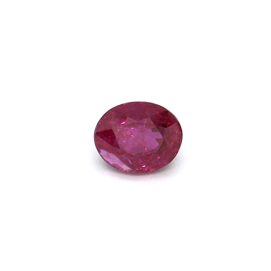 0.32ct Purplish Red, Oval Ruby, Heated, Thailand - 4.31 x 3.52 x 2.52mm