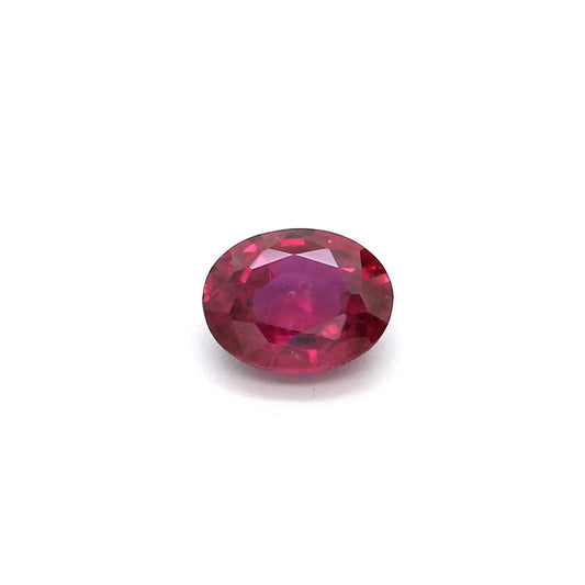 0.32ct Purplish Red, Oval Ruby, Heated, Thailand - 4.47 x 3.54 x 2.17mm