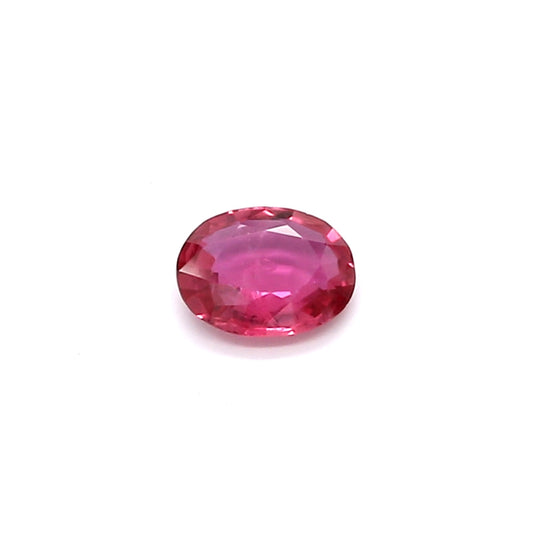 0.32ct Pinkish Red, Oval Ruby, Heated, Thailand - 5.05 x 3.98 x 1.65mm