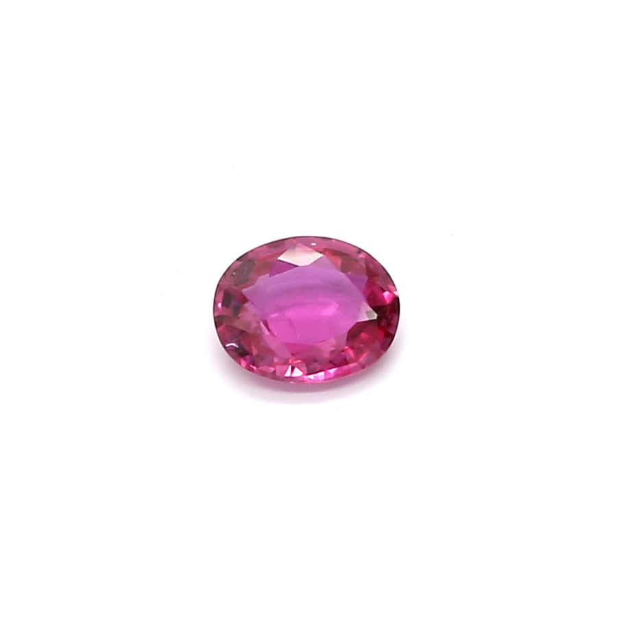 0.33ct Purplish Pink, Oval Sapphire, Heated, Thailand - 4.81 x 3.98 x 1.83mm