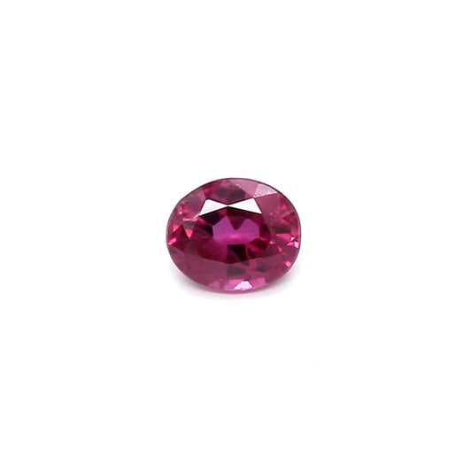 0.35ct Pink, Oval Sapphire, Heated, Thailand - 4.55 x 3.80 x 2.51mm