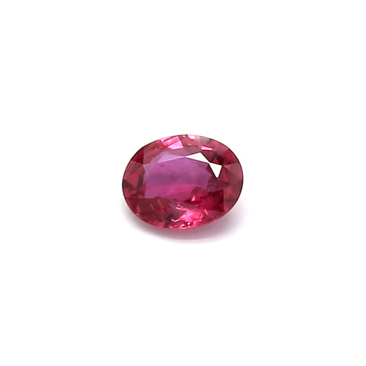 0.36ct Purplish Red, Oval Ruby, Heated, Thailand - 5.04 x 4.02 x 2.08mm